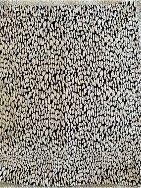 Michael Kors Black and Cream Abstract Dot Pattern Skirt